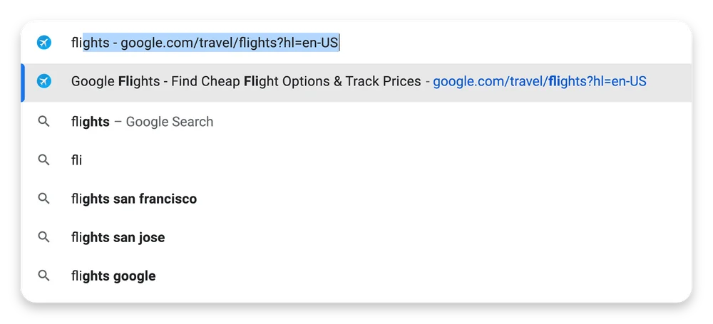 Chrome Address Bar