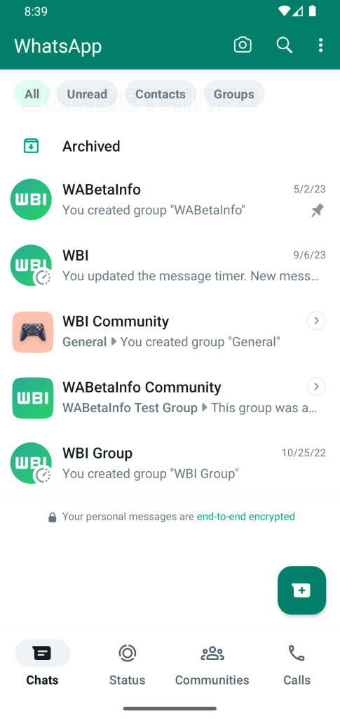WhatsApp's New 'Filter Group Chats'