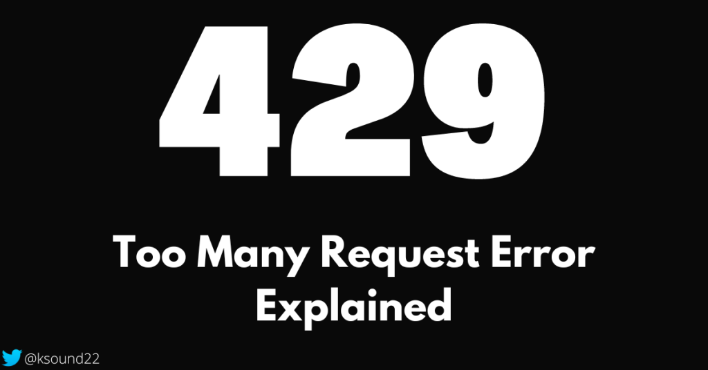 '429 Undefined Error' in VS Code