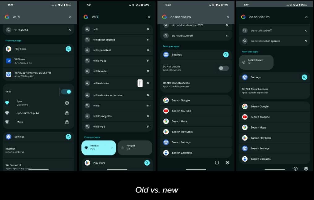 The Evolution of Pixel Launcher Search